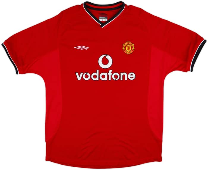 2000-02 Manchester United Home Shirt Beckham #7 - 8/10 - (L)