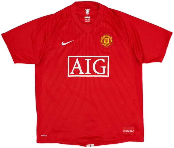 2007-09 Manchester United Camiseta Local Ronaldo #7 - 8/10 - (L)