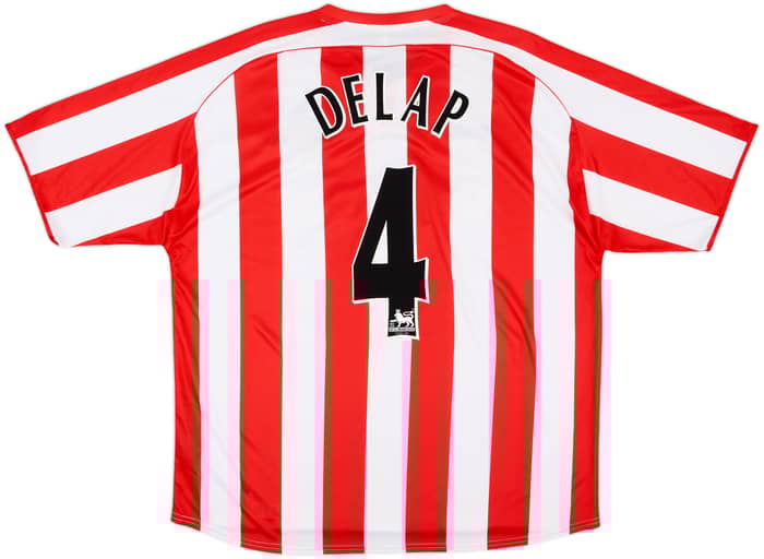 2005-07 Sunderland Home Shirt Delap #4 - 8/10 - (XL)