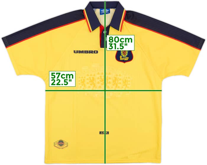 1996-99 Scotland Away Shirt #6 - 8/10 - (XL)