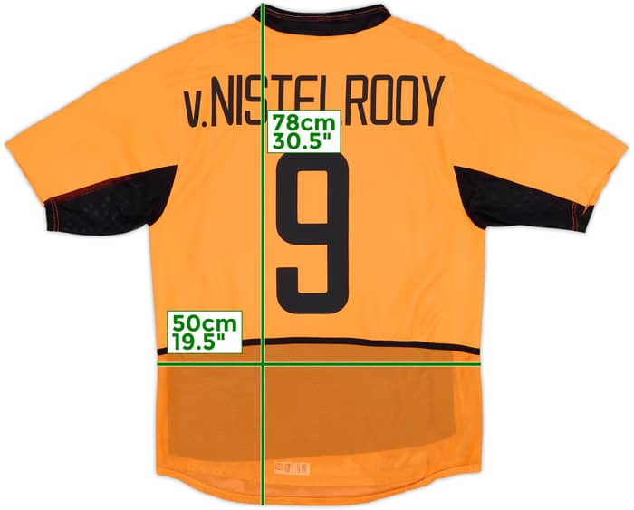 2002-04 Netherlands Player Issue Home Shirt V.Nistelrooy #9 - 8/10 - (M)