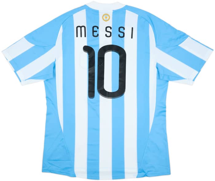2010-11 Argentina Home Shirt Messi #10 - 7/10 - (XL)