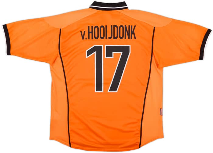1998-00 Netherlands Home Shirt v.Hooijdonk #17 - 8/10 - (XL)