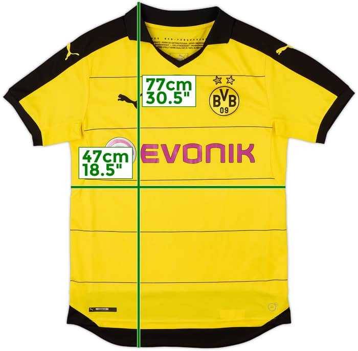 2015-16 Borussia Dortmund Home Shirt - 8/10 - (S)