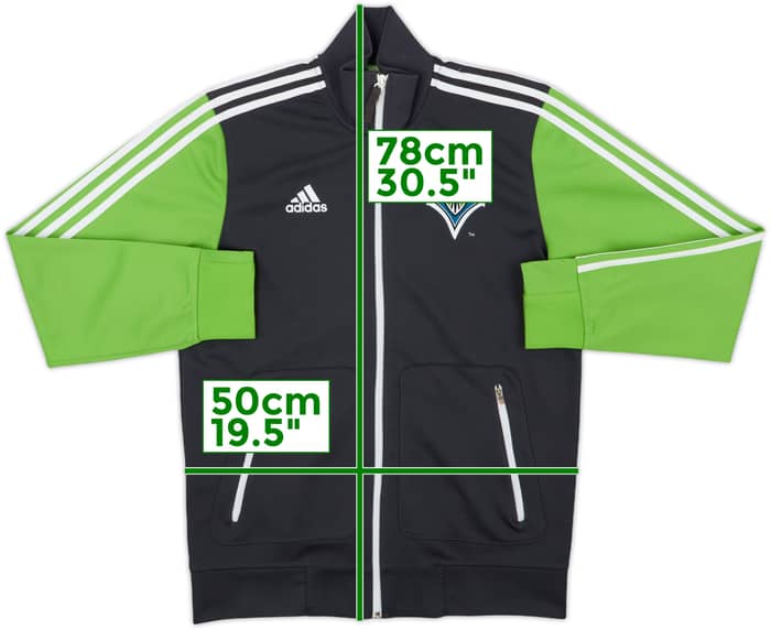 2012-13 Seattle Sounders adidas Track Jacket - 8/10 - (M)