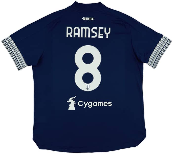 2021-22 Juventus Authentic Away Shirt Ramsey #8 - 9/10 - (XL)