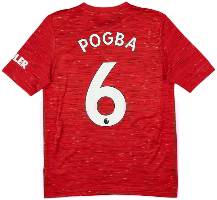 2020-21 Manchester United Home Shirt Pogba #6 - 6/10 - (XL.Boys)