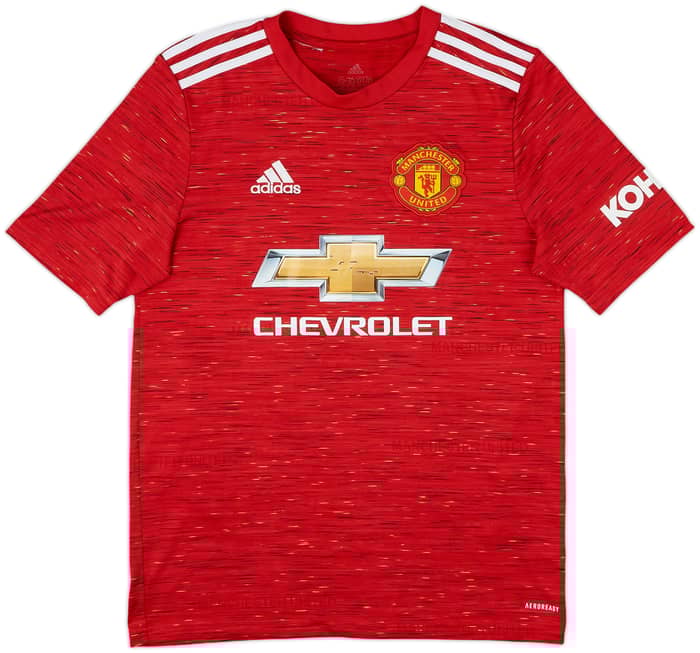 2020-21 Manchester United Home Shirt Pogba #6 - 6/10 - (XL.Boys)