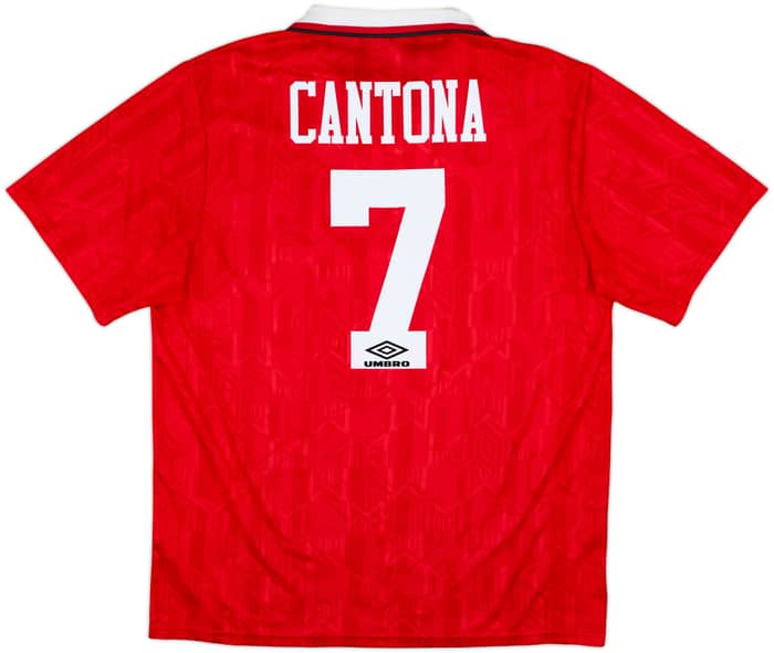 1992-94 Manchester United Home Shirt Cantona #7 - 7/10 - (XL)