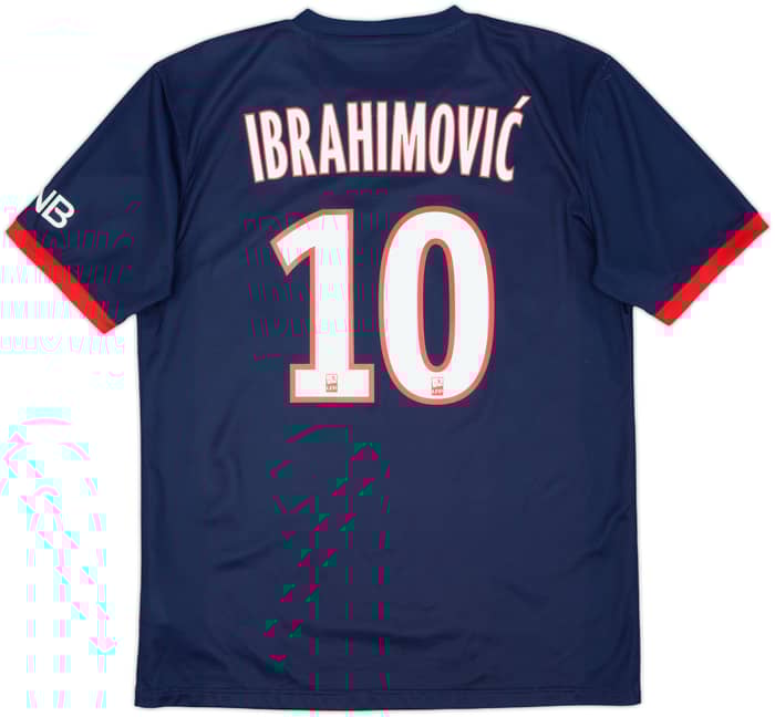 2013-14 Paris Saint-Germain Home Shirt Ibrahimovic #10 - 7/10 - (XL)