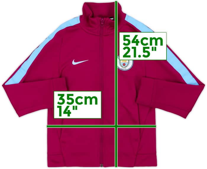 2017-18 Manchester City Nike Track Jacket - 8/10 - (S.Boys)