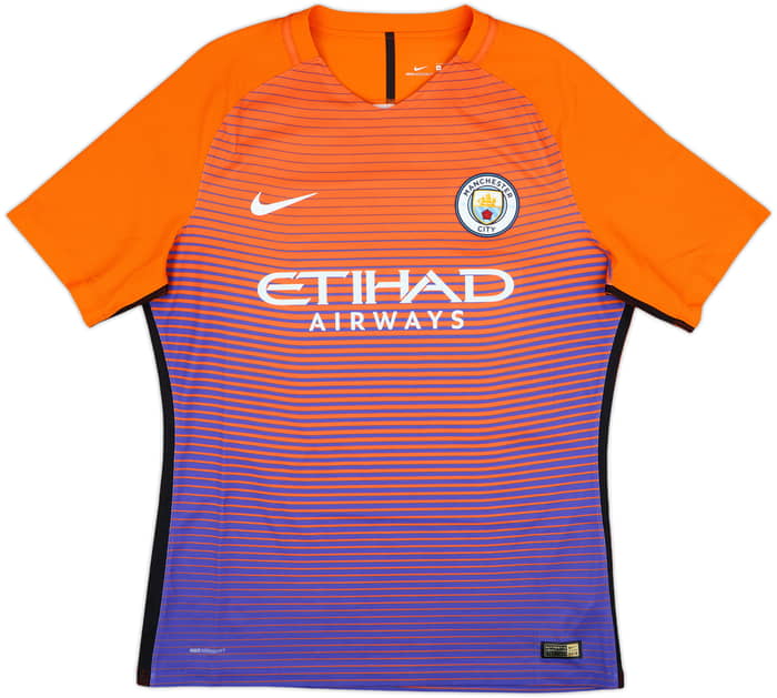 2016-17 Manchester City Authentic Third Shirt Kun Aguero #10 - 10/10 - (XL)