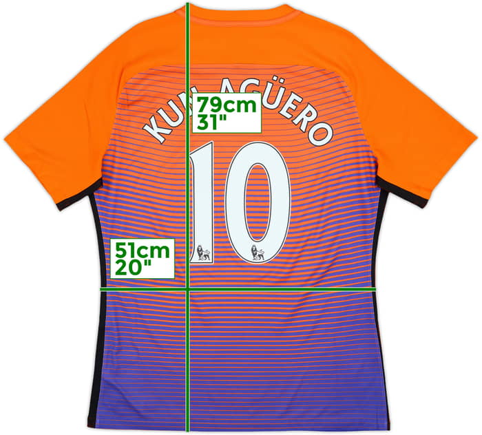 2016-17 Manchester City Authentic Third Shirt Kun Aguero #10 - 10/10 - (XL)
