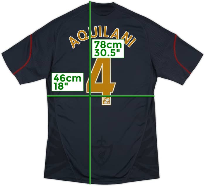 2009-10 Liverpool Away Shirt Aquilani #4 - 8/10 - (S)