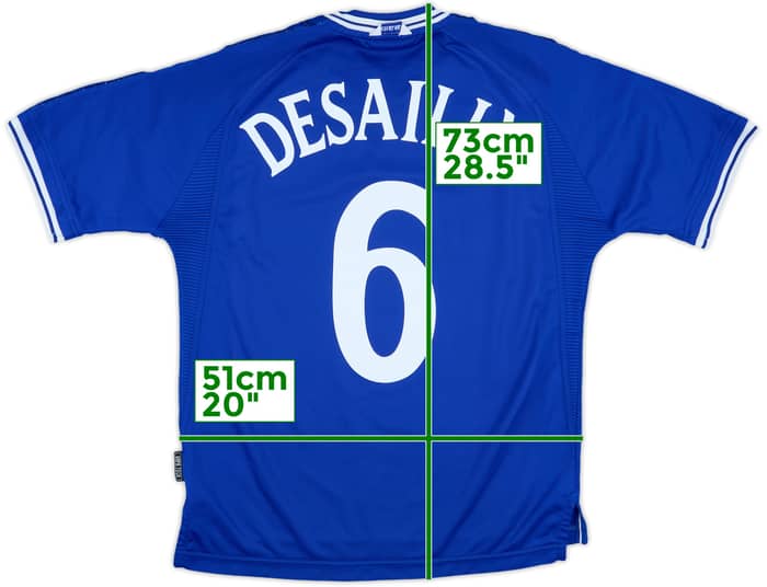 1999-01 Chelsea Home Shirt Desailly #6 - 7/10 - (M)