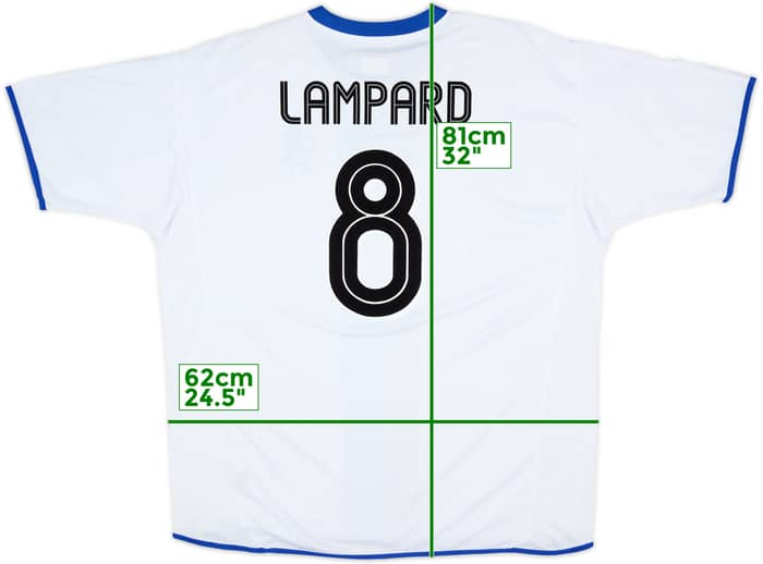 2003-05 Chelsea Away Shirt Lampard #8 - 9/10 - (XXL)