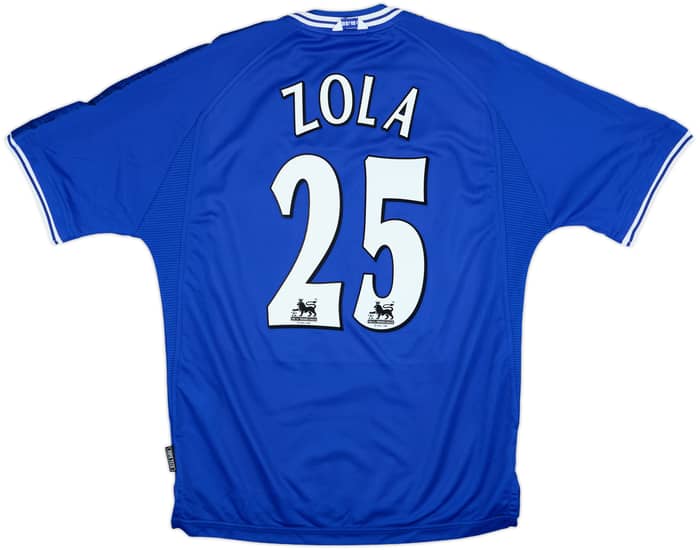 1999-01 Chelsea Home Shirt Zola #25 - 8/10 - (L)