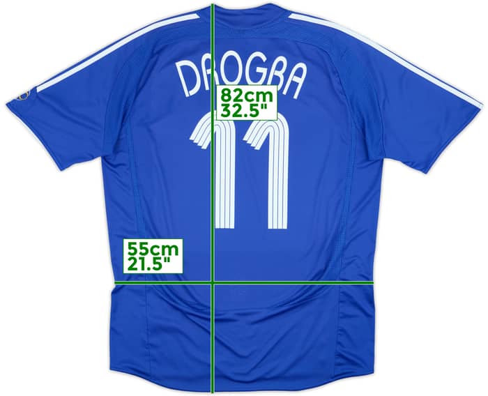 2006-08 Chelsea Home Shirt Drogba #11 - 6/10 - (L)