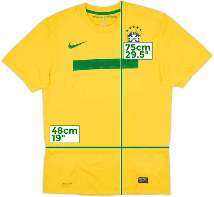 2011 Brazil Home Shirt - 6/10 - (M)