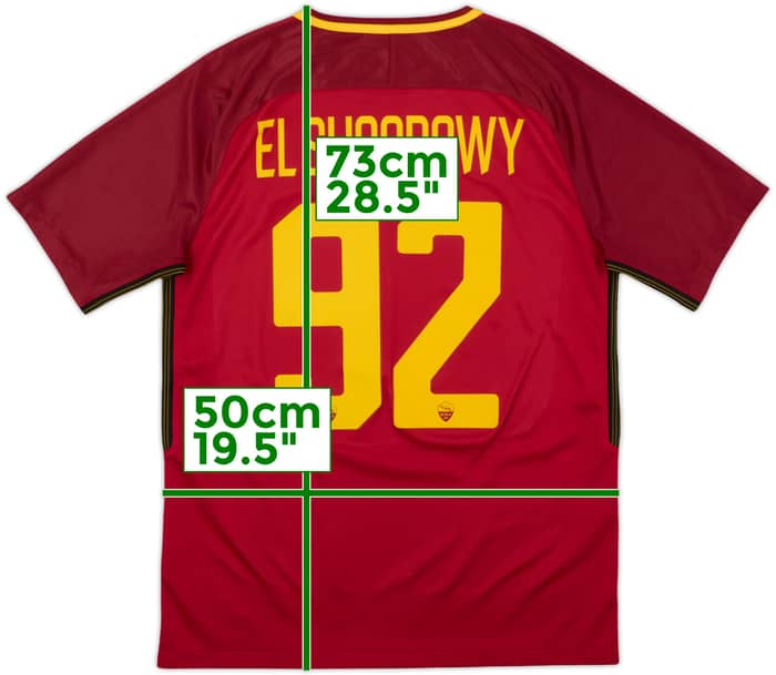 2017-18 Roma Home Shirt El Shaarawy #92 - 7/10 - (M)