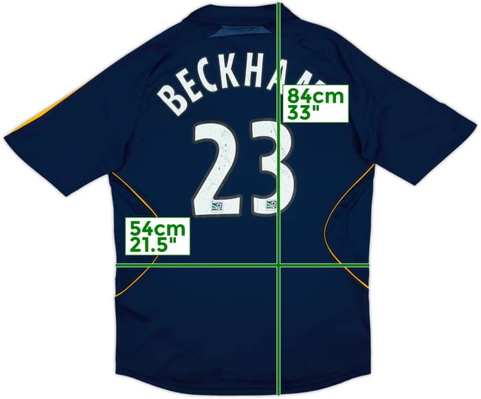 2007-08 LA Galaxy Away Shirt Beckham #23 - 6/10 - (L)