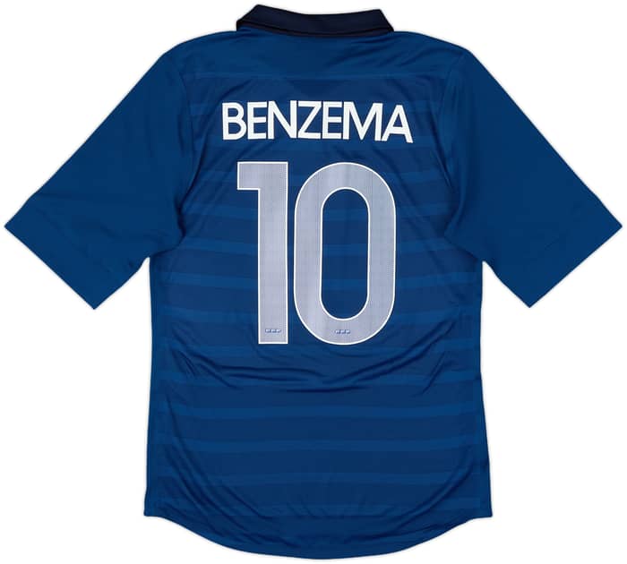 2011-12 France Authentic Home Shirt Benzema #10 - 8/10 - (M)