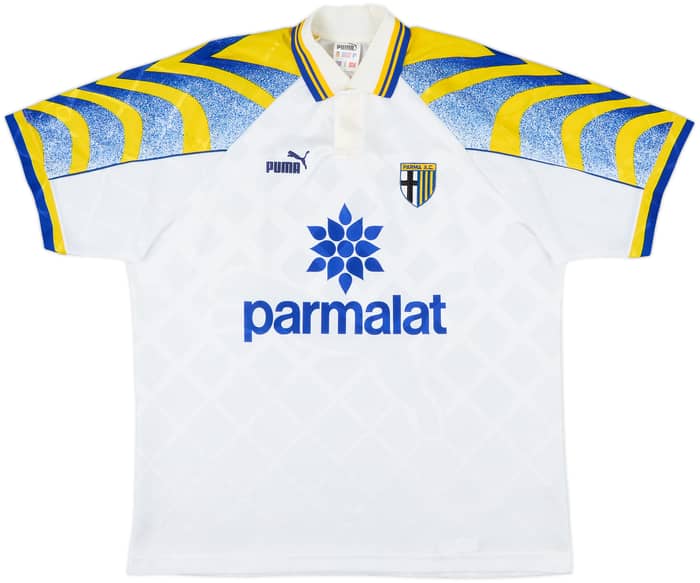 1995-97 Parma Home Shirt Zola #10 - 9/10 - (L)