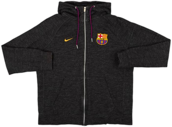 2017-18 Barcelona Nike Hooded Track Jacket - 10/10 - (L)