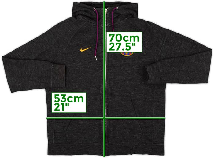 2017-18 Barcelona Nike Hooded Track Jacket - 10/10 - (L)