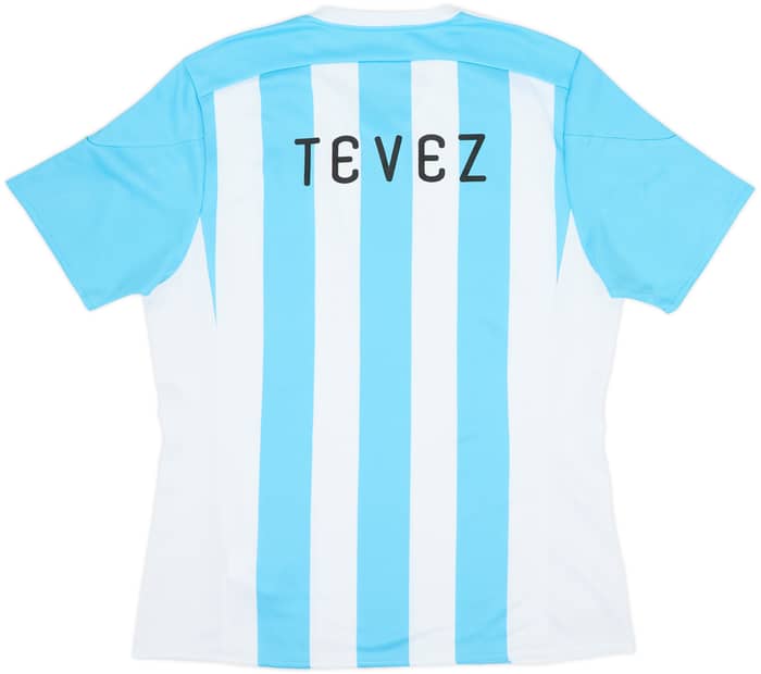 2015-16 Argentina Home Shirt Tevez - 8/10 - (L)