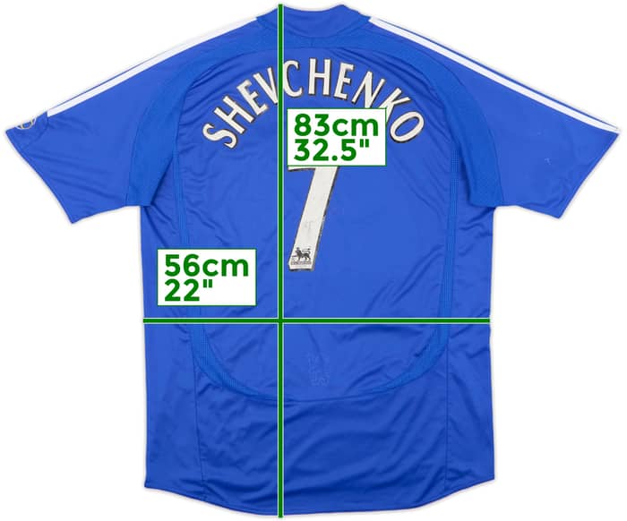 2006-08 Chelsea Home Shirt Shevchenko #7 - 6/10 - (L)