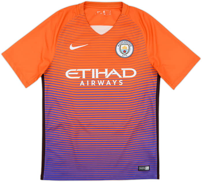 2016-17 Manchester City Third Shirt Kun Aguero #10 - 7/10 - (S)