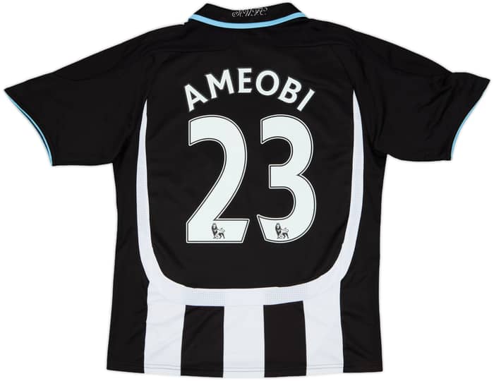 2007-09 Newcastle Home Shirt Ameobi #23 - 7/10 - (L.Boys)