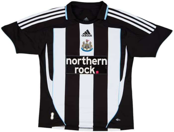 2007-09 Newcastle Home Shirt Ameobi #23 - 7/10 - (L.Boys)
