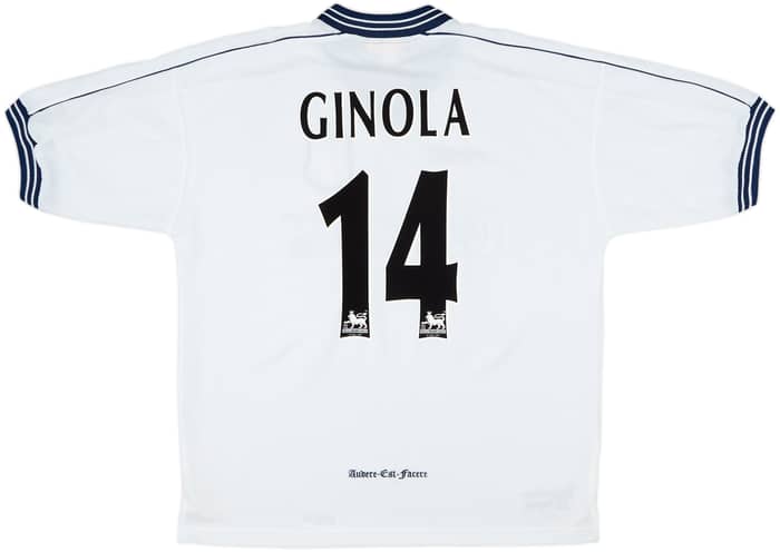 1997-99 Tottenham Home Shirt Ginola #14 - 9/10 - (XL)