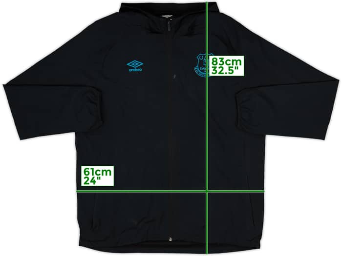 2017-18 Everton Umbro Hooded Rain Jacket - 6/10 - (XL)