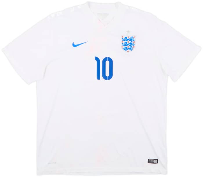 2014-15 England Home Shirt Rooney #10 - 4/10 - (XL)