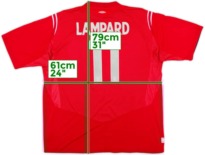 2004-06 England Away Shirt Lampard #11 - 6/10 - (XXL)