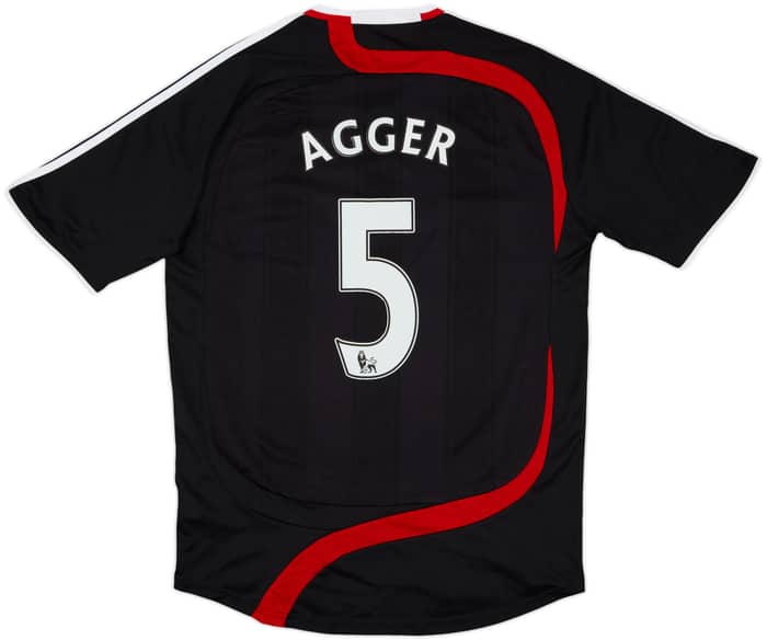 2007-08 Liverpool Third Shirt Agger #5 - 8/10 - (M)
