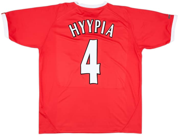 2001-03 Liverpool CL Shirt Hyypia #4 - 8/10 - (L)