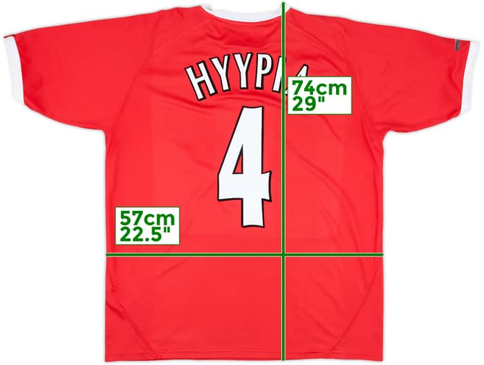 2001-03 Liverpool CL Shirt Hyypia #4 - 8/10 - (L)