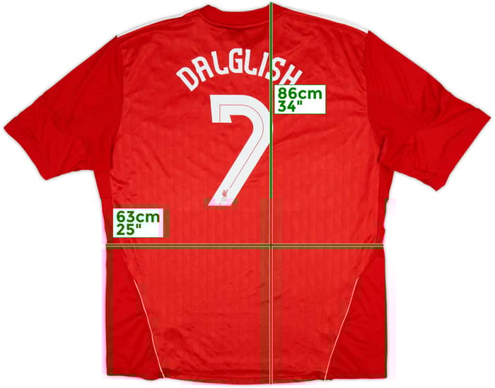 2010-12 Liverpool Home Shirt Dalglish #7 - 7/10 - (3XL)