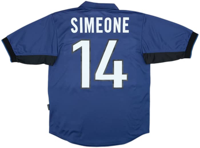 1998-99 Inter Milan Third Shirt Simeone #14 - 8/10 - (S)