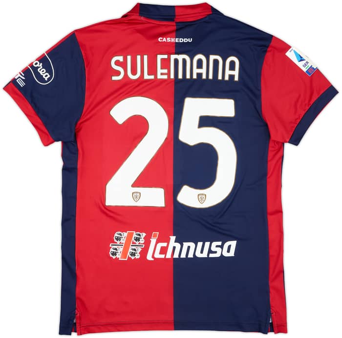 2023-24 Cagliari Match Issue Home Shirt Sulemana #25