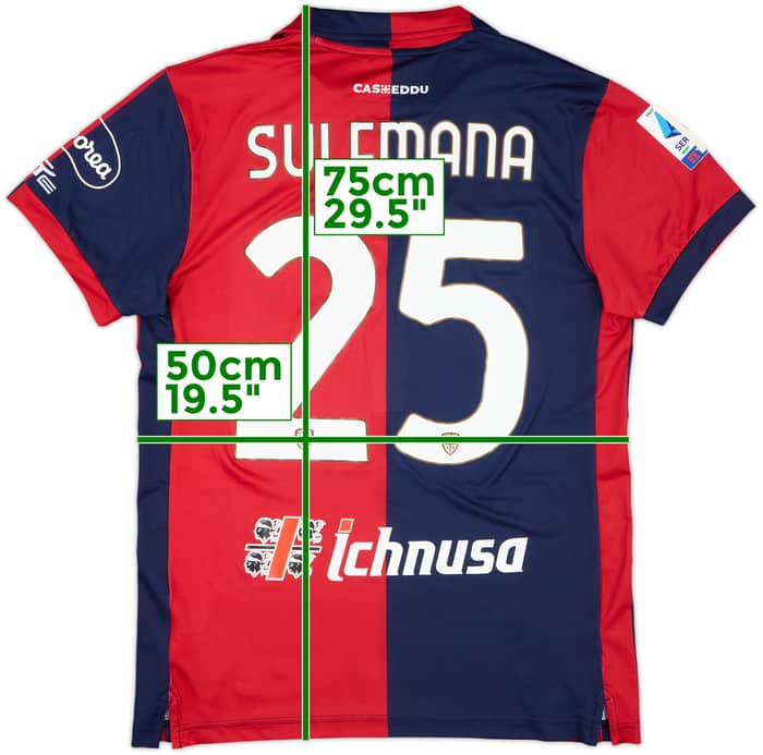 2023-24 Cagliari Match Issue Home Shirt Sulemana #25