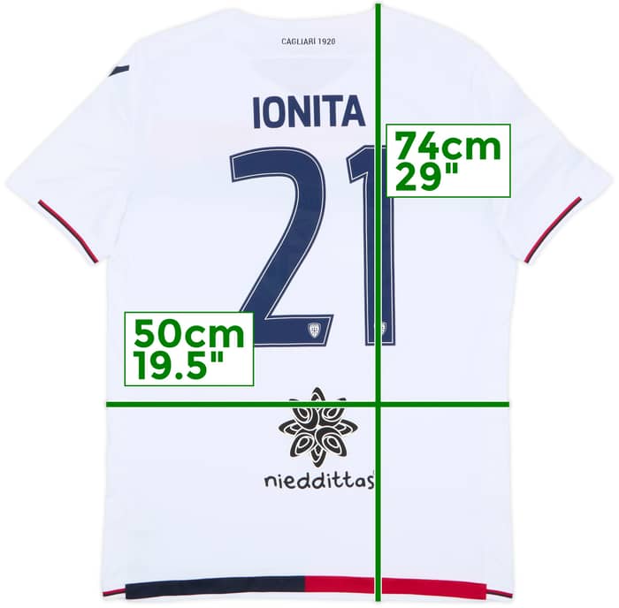 2017-18 Cagliari Away Shirt Ionita #21 - 8/10 - (L)