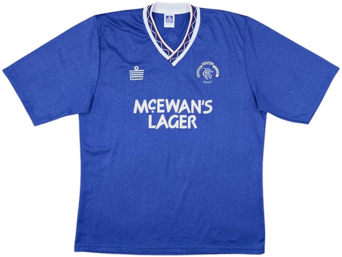 1990-92 Rangers Home Shirt - 8/10 - (XL)
