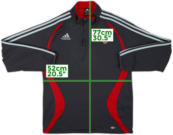 2007-08 AC Monza adidas 1/4 Zip Drill Top - 7/10 - (M/L)