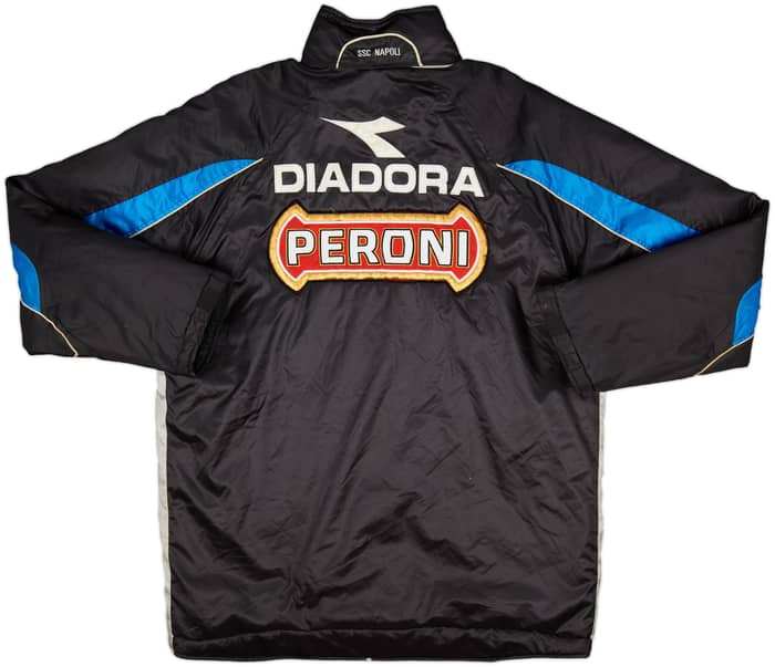 2002-03 Napoli Diadora Padded Bench Coat - 8/10 - (L)