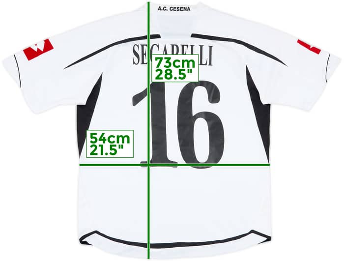 2009-10 Cesena Match Issue Home Shirt Segarelli #16